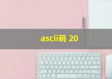 ascii码 20